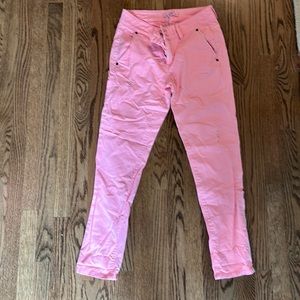 BCBGeneration pink pants with distressing